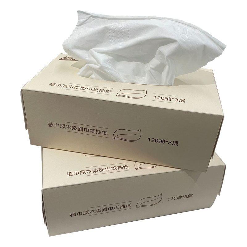 植巾(PLANTJIN)Y150 3层120抽/盒 面巾纸抽纸 12盒/箱 (计价单位:箱)高清大图
