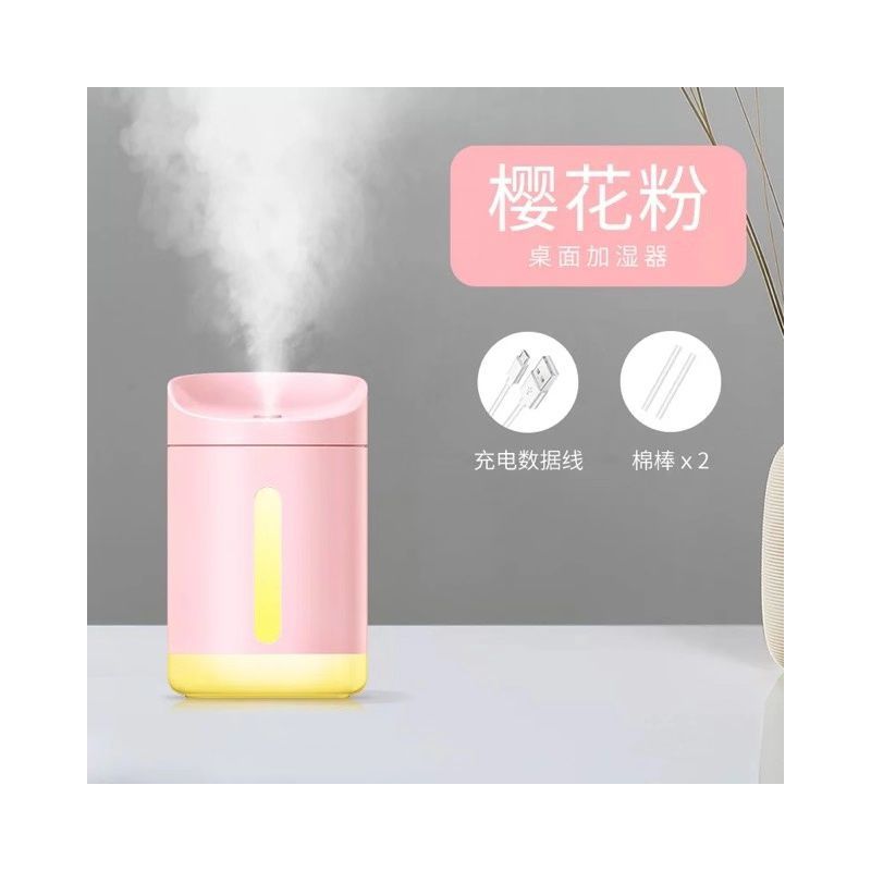加湿器usb家用宿舍办公室加水空气香薰静音桌面车载迷你学生美容|P5粉色