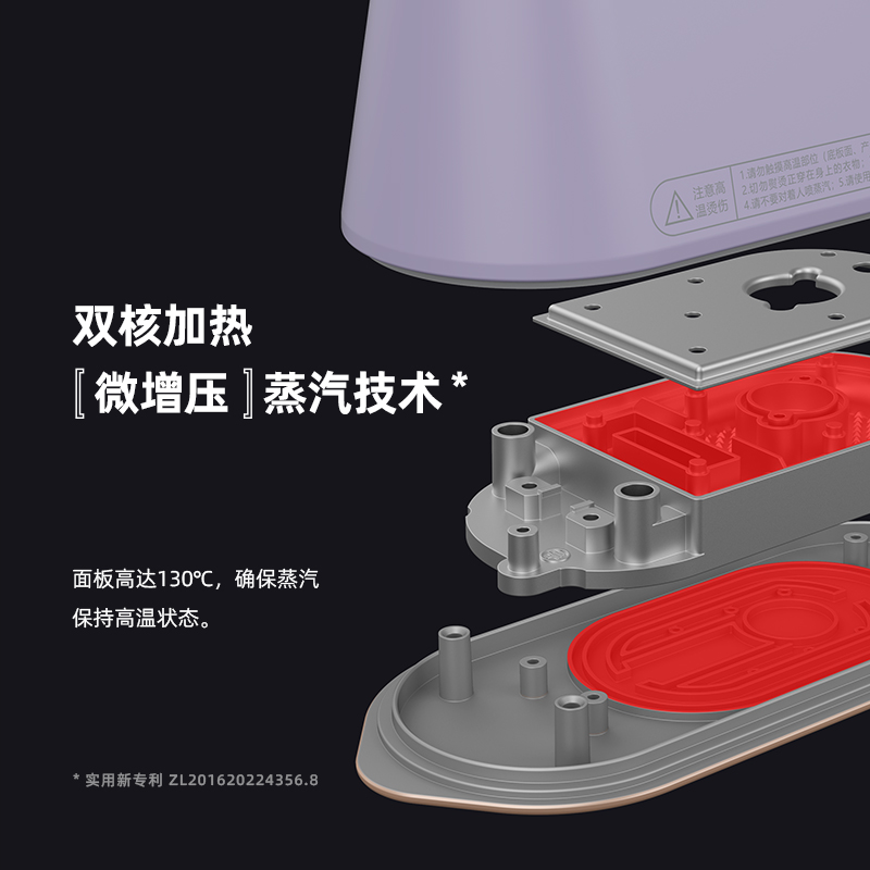 大宇(DAYUFOOD)差旅便携挂烫机家用蒸汽熨烫机熨衣机手持小型除菌除螨电熨斗 HI-029-ZI高清大图