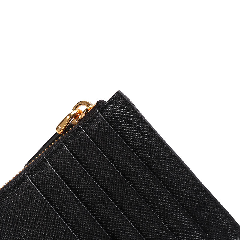 普拉达prada女士皮革装饰卡包卡夹零钱包1mc086qwa