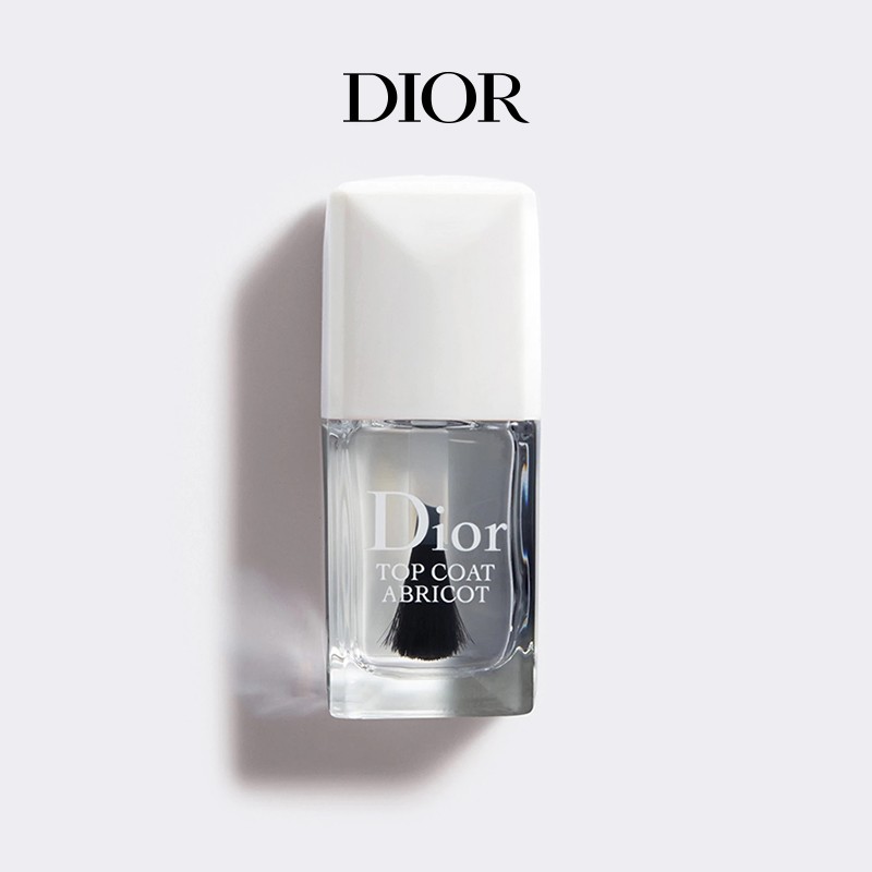 迪奥(Dior)指甲油炫亮持久滋养强韧打底显白美甲底油 透明顶油块干