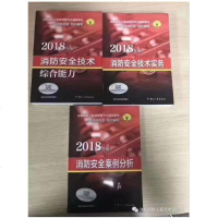 官方正版]备考2019年一级注册消防工程师考试2018教材全套3本教材书消防安全技术实务案例分析技术综合能力中国人事