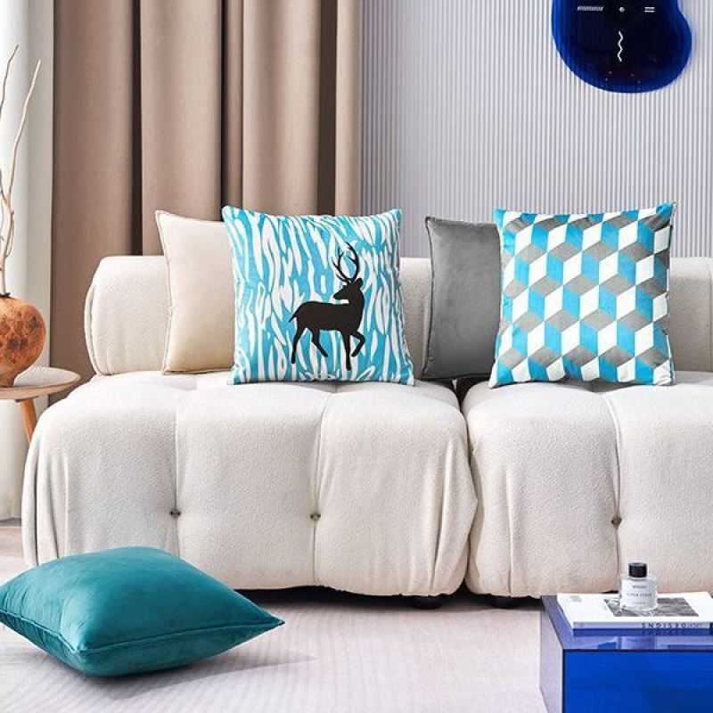 抱枕沙发客厅靠枕床头靠垫大抱枕套不含芯高档橙色靠背