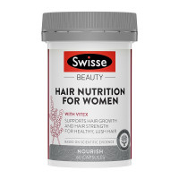 澳洲 Swisse 女士头发营养胶囊 60粒 1瓶装 软胶囊 头发生长增脱发 修护头发内营养复合维生素 澳大利亚进口