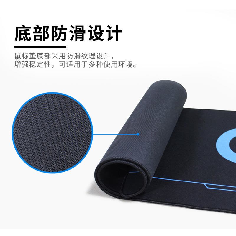 [自营官方旗舰店]罗技(G) 游戏鼠标垫加大桌垫 定制版鼠标垫 加厚桌垫 超大号锁边鼠标垫 [无保修,图案随机]图片
