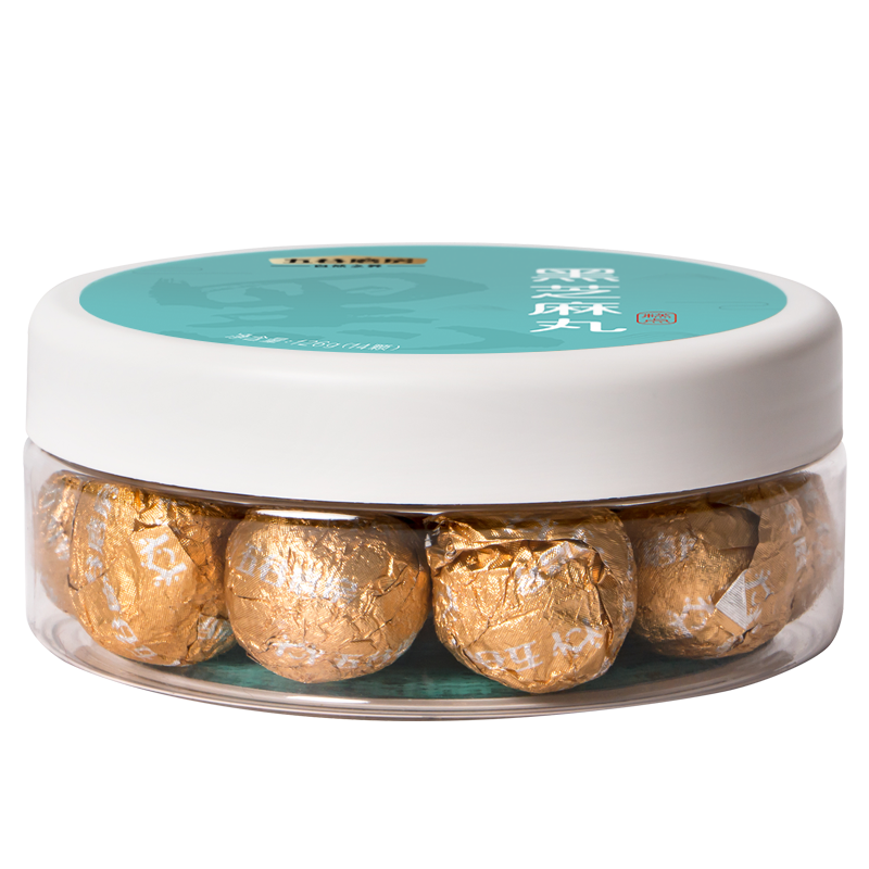 五谷磨房 黑芝麻丸 手工辟谷糕点丸子芝麻球即食126g高清大图