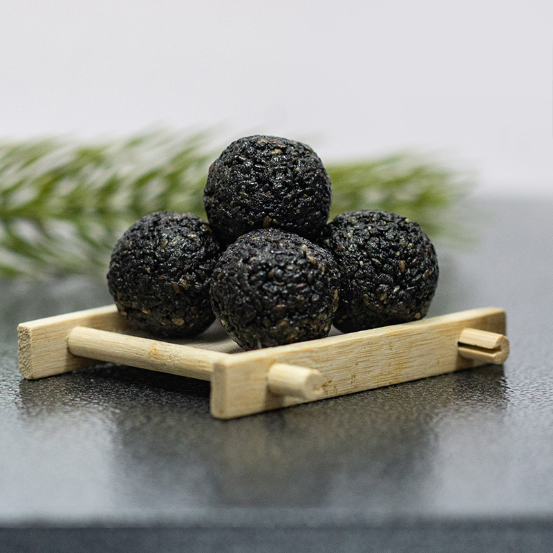 南方黑芝麻(nanfang black sesame)黑养黑粒粒黑芝麻丸108g罐装手工