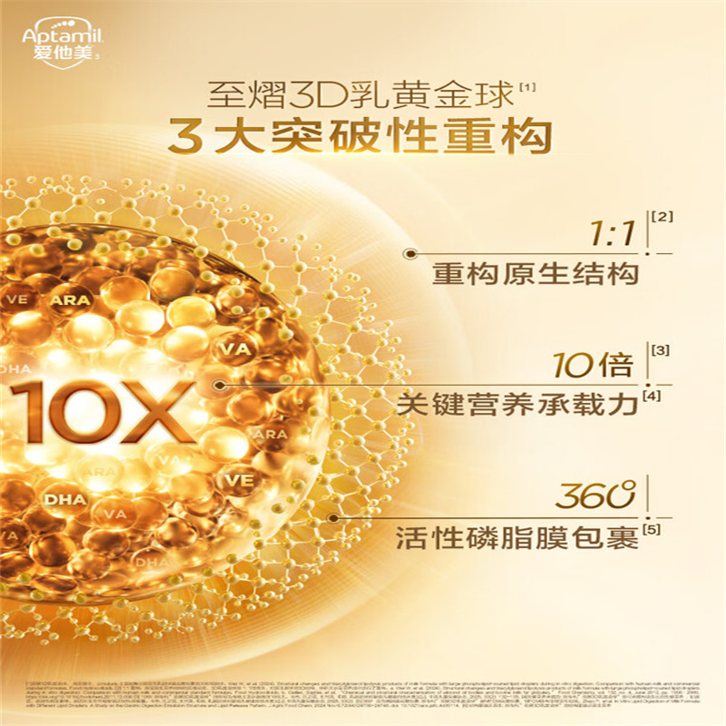 原装进口港版爱他美(Aptamil)至熠5HMO奶粉 至熠3段(1-3周岁)700g高清大图