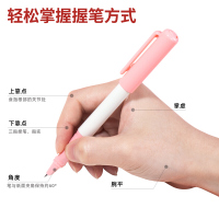 得力 A925 练字钢笔EF暗尖(混) (1支笔/卡) 学生文具 5支装