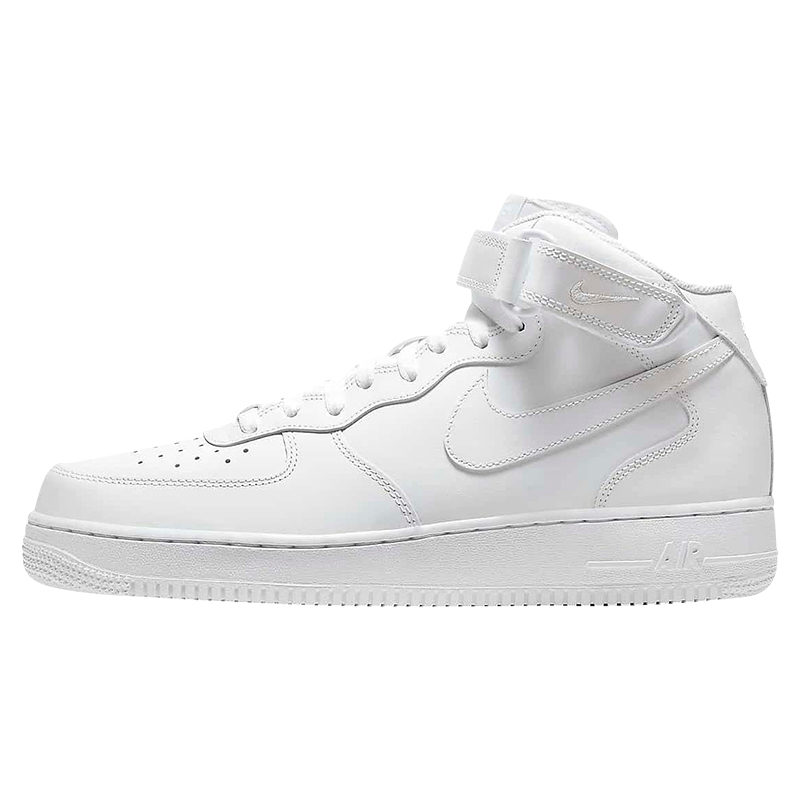 经典款nike耐克空军一号airforce1mid07纯白中帮男子休闲运动鞋