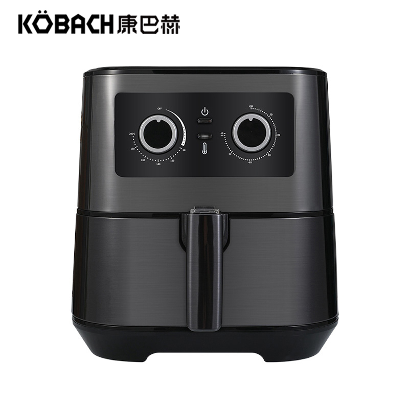康巴赫(KBH)智能空气炸锅 KZGZ5.5L 无油烘炸 简约小巧 智能触控