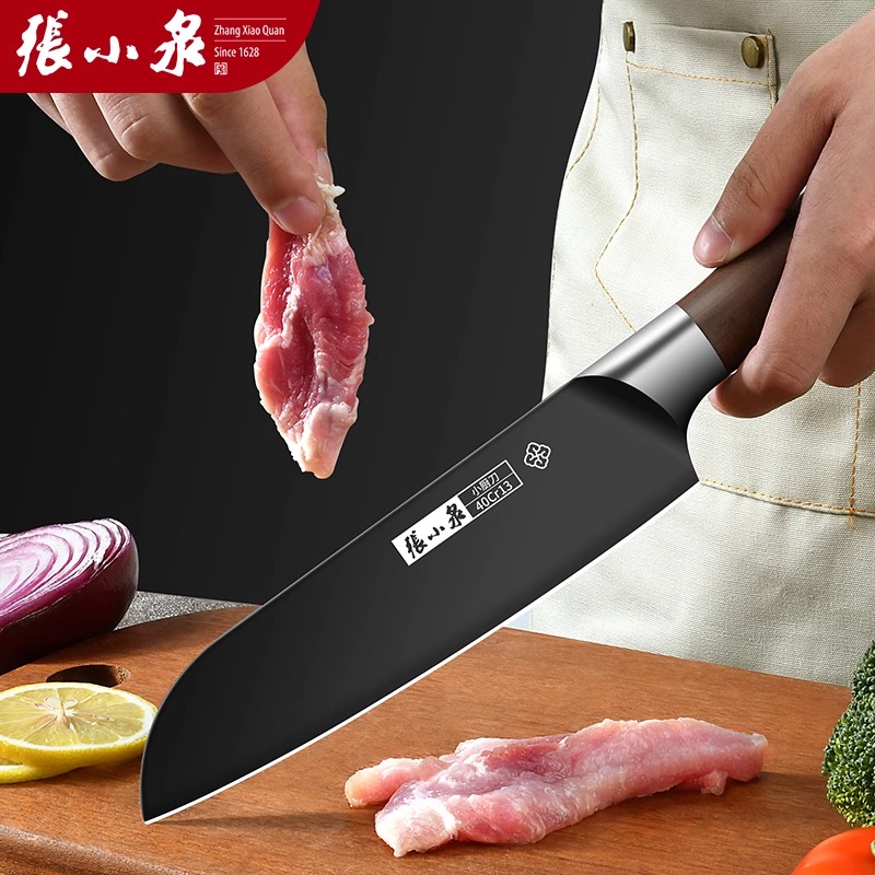 张小泉水果刀家用官方旗舰店正品不锈钢瓜果小刀具厨房专用削皮刀8138高清大图