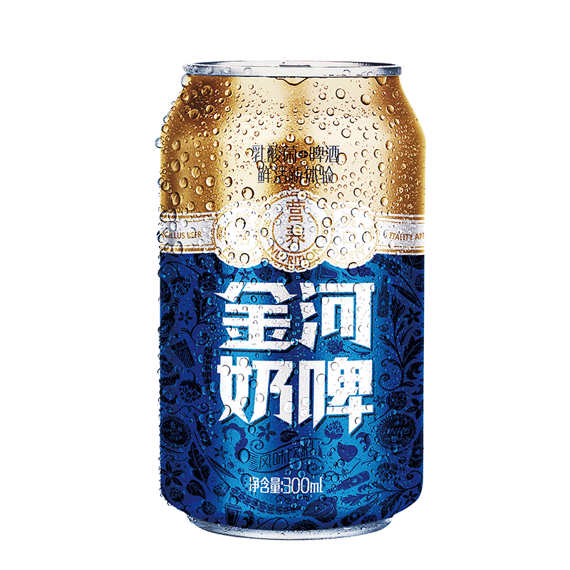 金河奶啤300ml12罐装整箱乳酸菌奶啤饮料发酵酸奶饮品非啤酒