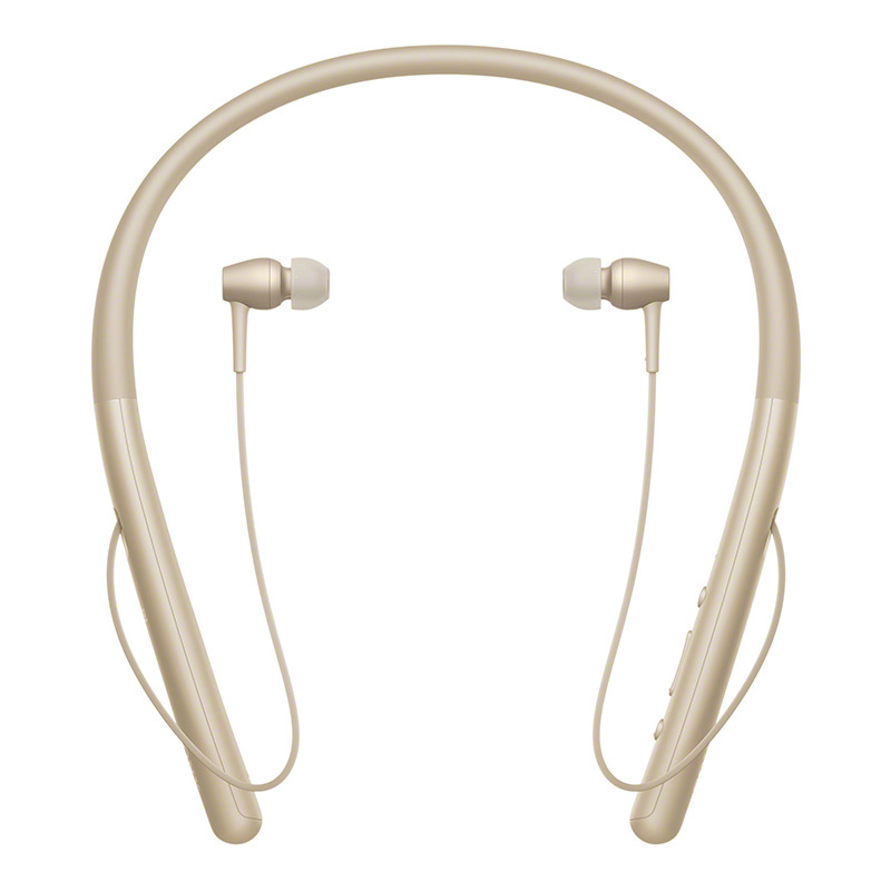 SONY/索尼WI-H700无线蓝牙耳机 颈挂式 Hi-Res立体声降噪耳机 手机音乐游戏耳机 浅金色