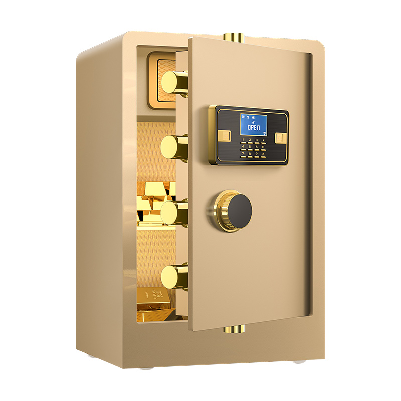 鑫星奈 XXN4060643 全钢实心保险柜办公防盗保险箱 高70cm金色电子款
