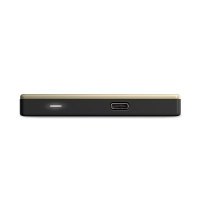 西部数据（WD）MyPassport Ultra 2TB2.5英寸西数USB3.0TYPE-C 移动硬盘金色智能加密备份