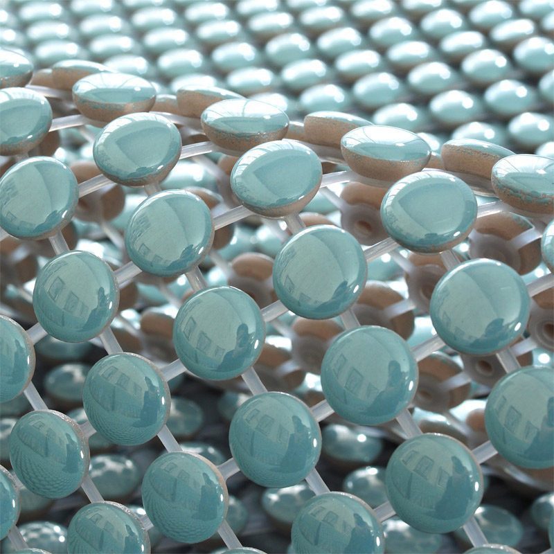 夏季陶瓷凉垫 客厅沙发凉席垫夏天款防滑欧式全包萬能套罩坐垫子 单陶瓷-晶彩果绿 80*160