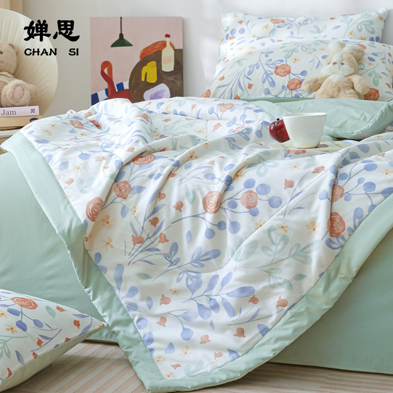 婵思 全棉棉花夏被 晴日温柔高清大图
