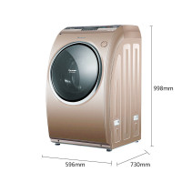 三洋（SANYO）DG-L100588BHCI 10公斤DD变频 全自动洗烘一体滚筒洗衣机WIFI云洗衣空气洗 一级能效