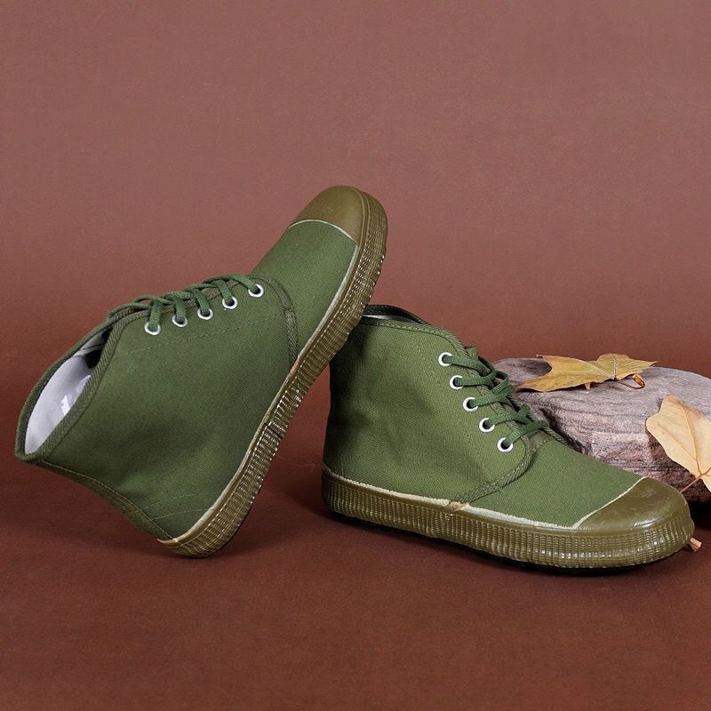 高帮解放鞋男劳保鞋耐磨防滑徒步鞋户外迷彩鞋高腰劳动鞋工地鞋平底高