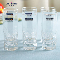 Luminarc乐美雅 八角钻石直身杯J4135玻璃水杯、水具不保温