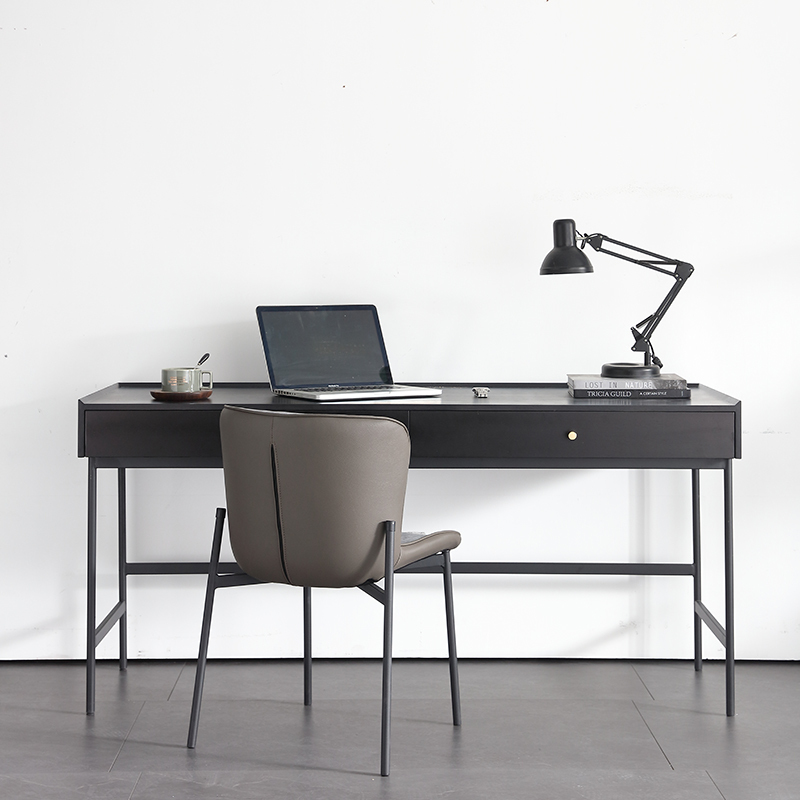 书桌闪电客简约现代家用意式轻奢极简书房家具套装组合北欧ins风书法