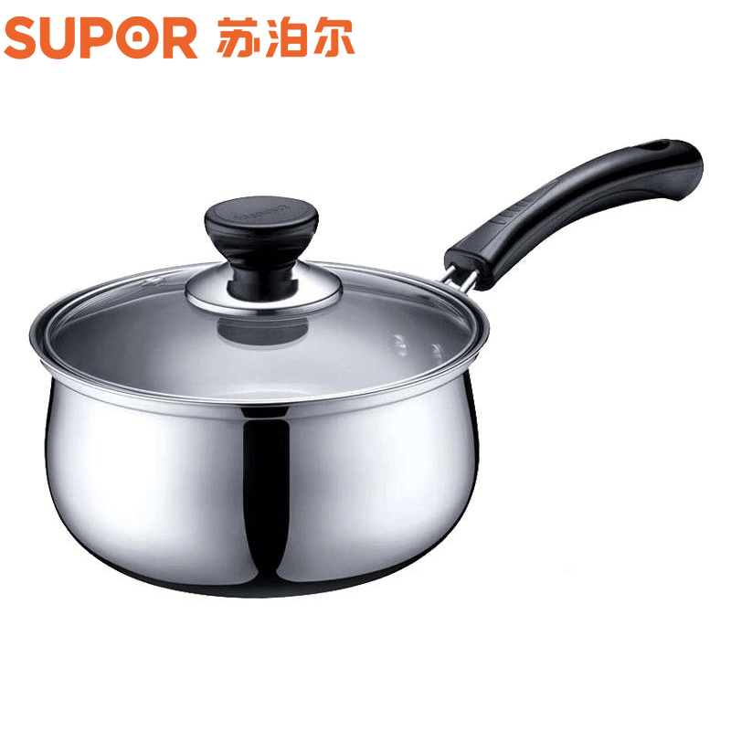 苏泊尔(SUPOR) ST16H3奶锅 婴儿宝宝辅食锅 304不锈钢 煮面锅燃气灶电磁炉适用小汤锅加厚厨房锅具炊具直高清大图