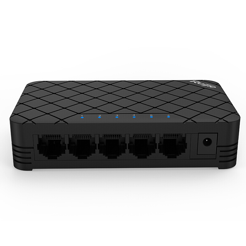 锐捷(Ruijie) 非网管桌面型交换机 企业级 网络分流器 RG-ES05 5口百兆