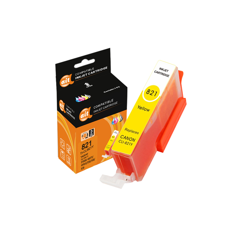 海得CLI-821Y黄色墨盒TI-821Y适用佳能 IP3680 4680 MP545 558 568 638高清大图