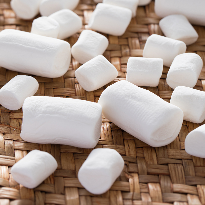 伊高棉花糖迷你烘焙纯白网红自制雪花酥手工diy牛轧糖糖果原材料白柱