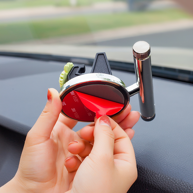 火豹可爱小雏菊手机车载支架多功能汽车手机架通用款支驾仪表台导航架