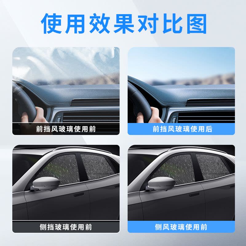 玻璃油膜去除剂前挡风车窗净玻璃水清洁去油膜清爽洗汽车用品大全图片