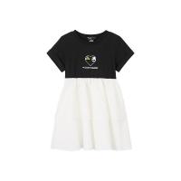 [1件3折价:64.5]米喜迪mecity童装夏季新款女童高腰宽松廓形T恤连衣裙蓬蓬裙