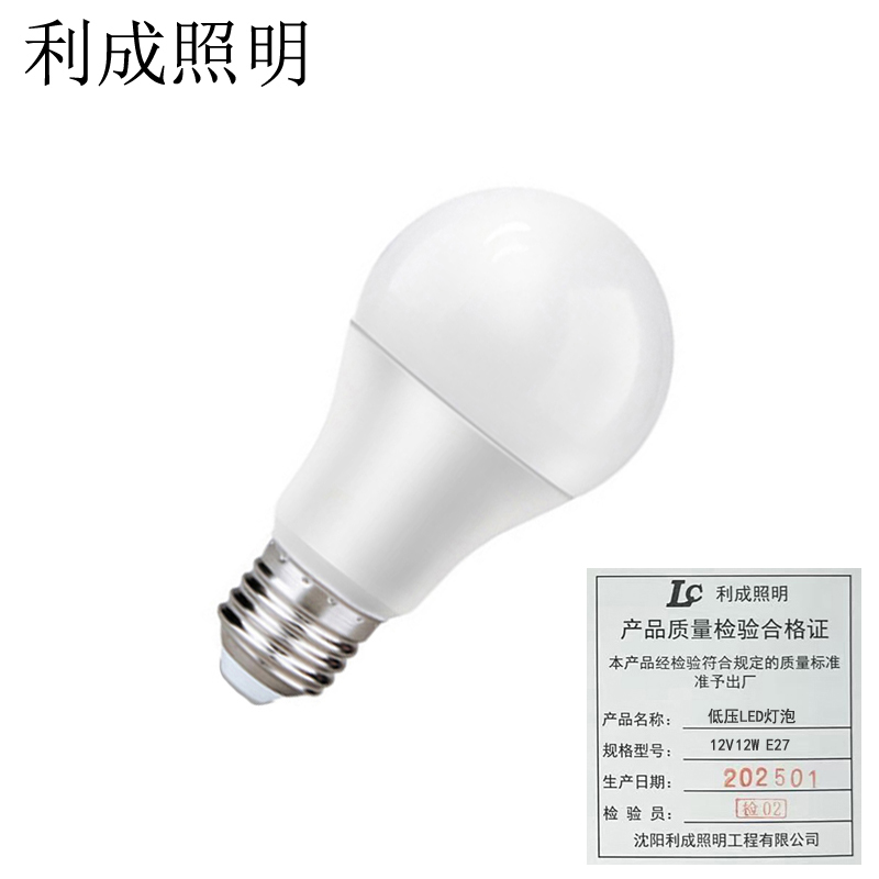 利成照明 低压LED灯泡 12V 12W E27高清大图