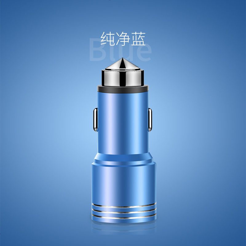 适用车载充电器12V24伏一拖二型双usb点烟器头多功能通用快充