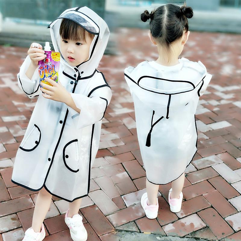 儿童雨衣男童女童1-3幼儿园学生小童2-6宝宝雨披可爱透明雨披日用家居