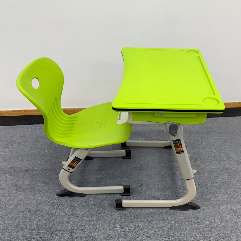 L型可升降课桌椅KZ0001,KY0001高清大图