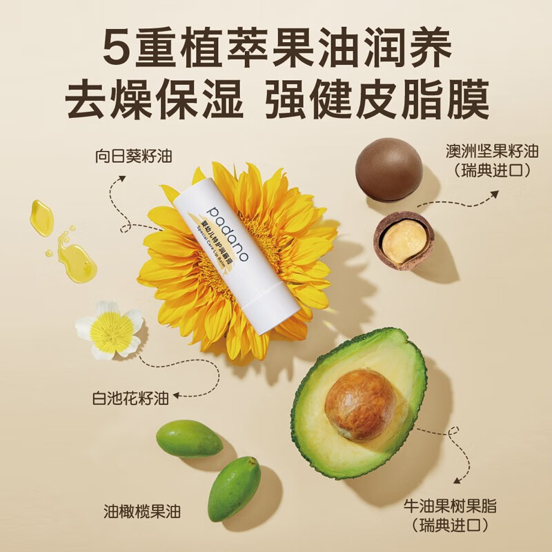 帕达诺 - 婴幼儿特护润唇膏（白色） 3.5g*2支高清大图