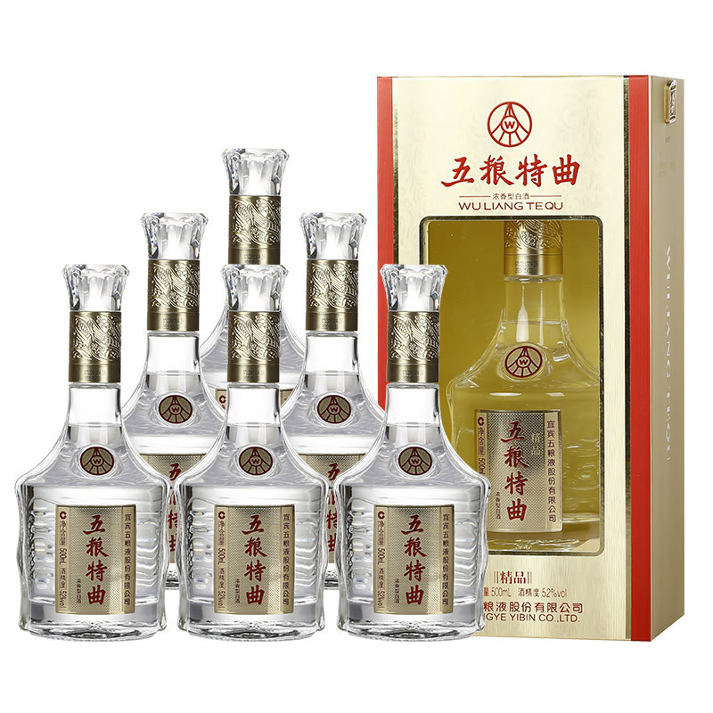 [官方自营]五粮特曲 精品 42度 500ml*6瓶 整箱装 浓香型白酒 宜宾
