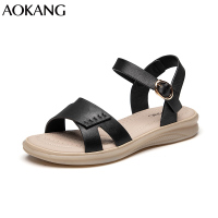 奥康凉鞋女夏季新百搭日常防滑休闲凉鞋软底舒适沙滩鞋