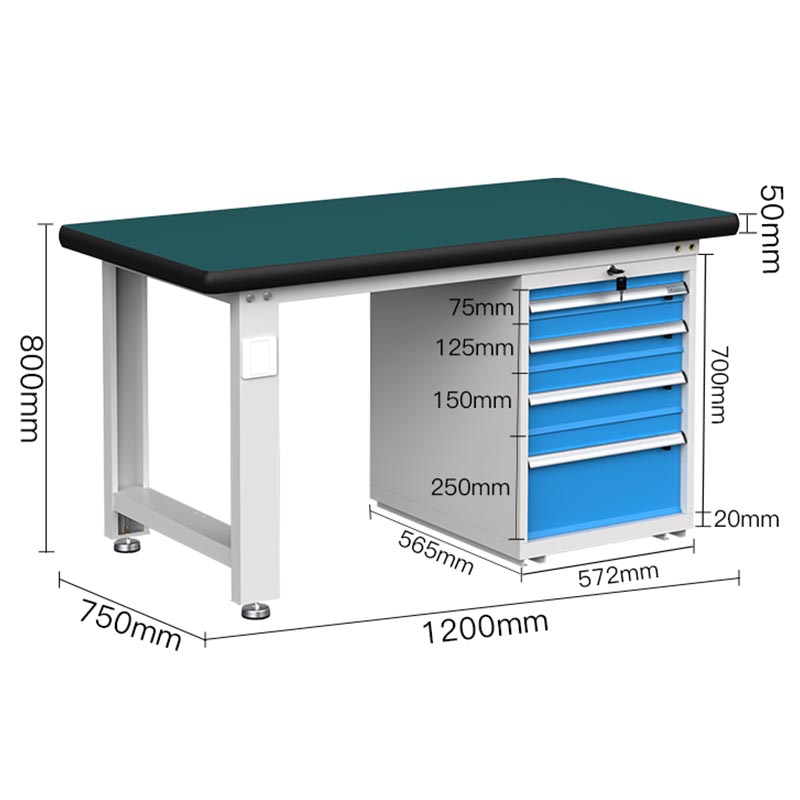 芙瑞塔防静电操作台 120*75*80cm张高清大图
