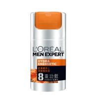 欧莱雅(LOREAL)男士护肤乳液面霜劲能醒肤露保湿滋润不干燥控油润肤自然清爽不油腻擦脸素颜霜 醒肤露50ml(8重功效