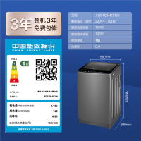 海尔(Haier) 10公斤 大容量 变频电机 波轮洗衣机 双动力系列 自编程 紫外线除菌 XQS100-BZ156