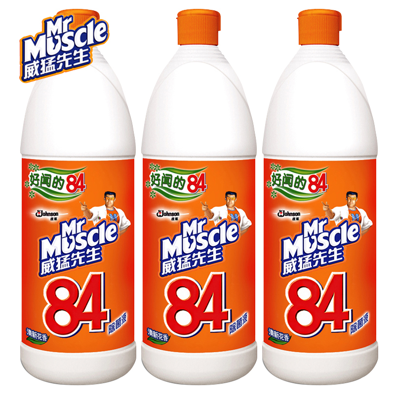 威猛先生84消毒液500克3瓶视频