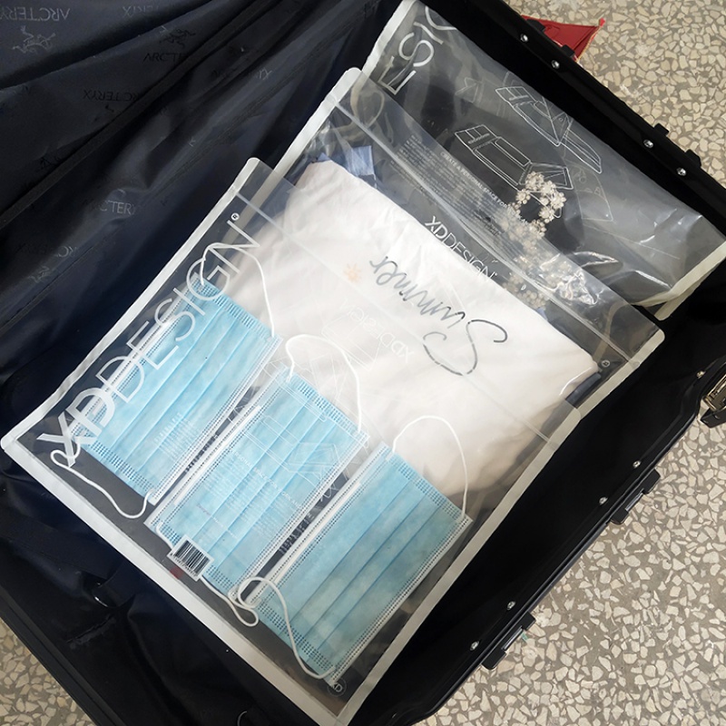 旅行收纳袋透明便携整理袋衣物防水分装打包袋装衣服袋子泳衣袋子收纳袋 三维工匠高清大图