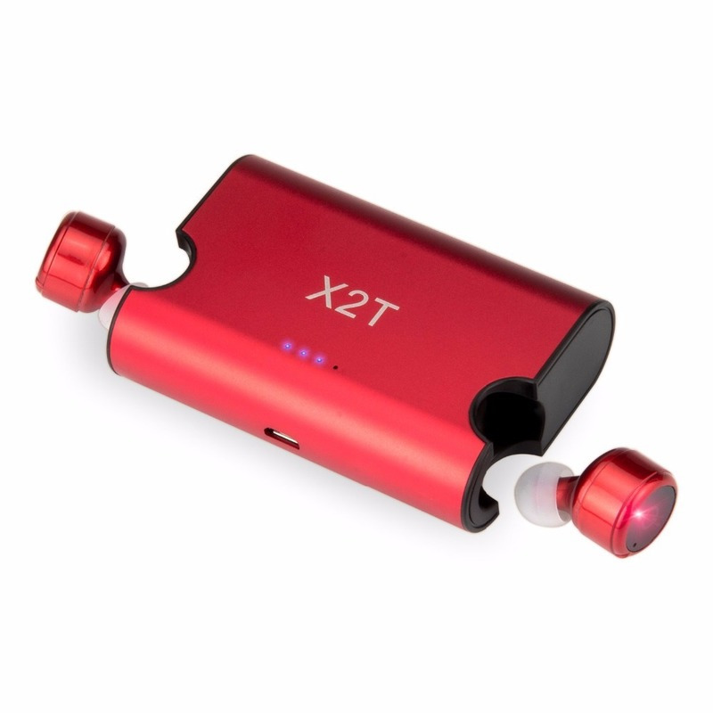 HIGE/X2T无线运动蓝牙耳机+充电仓双耳入耳式立体声+防水防汗 适用于苹果安卓通用 黑色