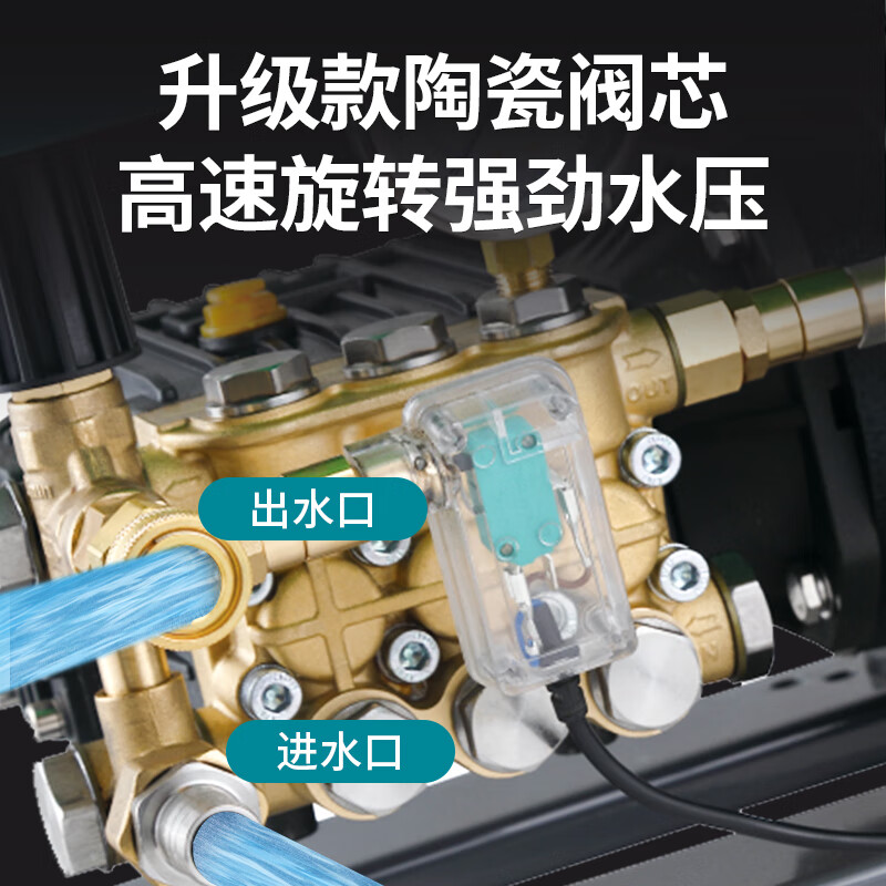 亚伯兰(abram)YD80-28E 工业用高压清洗机除锈除油漆喷砂冲洗地面高压水枪 800bar 45KW 28L高清大图