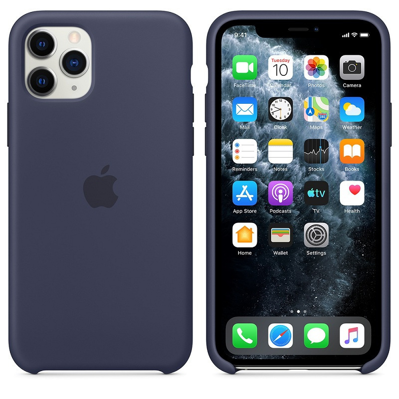 苹果Apple 原装iPhone 11 Pro 硅胶保护壳 手机壳 午夜蓝色