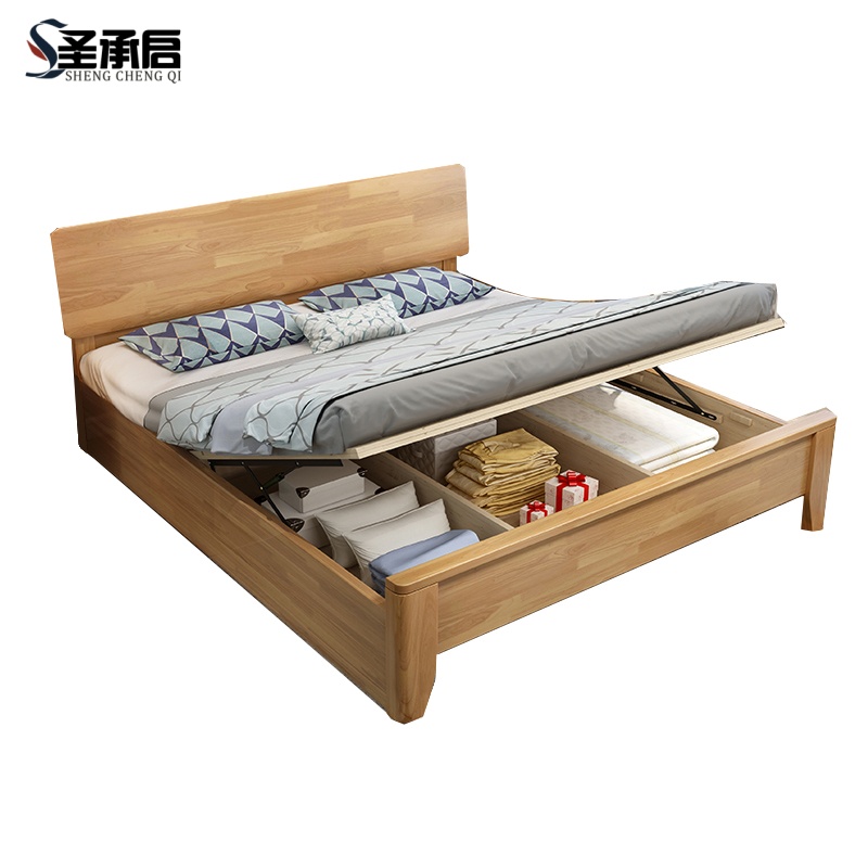 圣承启 储物床 1.2m宽张高清大图