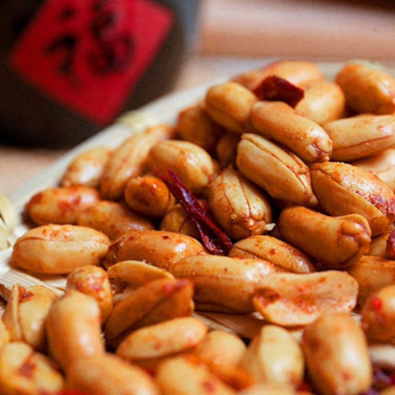 麻辣酒鬼花生下酒菜香辣椒盐五香多味花生米熟零食多规格